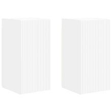 TV Wandkast 2 pcs Wit 30 x 31 x 60 cm Bewerkt hout