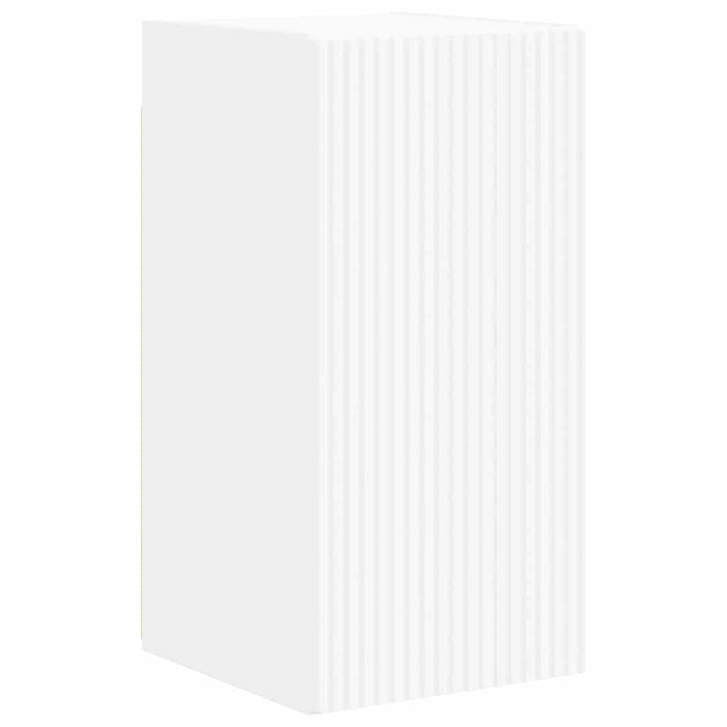 TV Wandkast 2 pcs Wit 30 x 31 x 60 cm Bewerkt hout