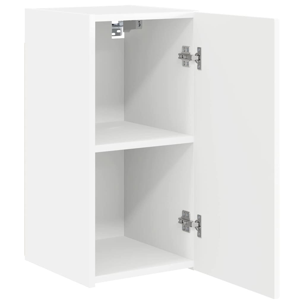 TV Wandkast 2 pcs Wit 30 x 31 x 60 cm Bewerkt hout