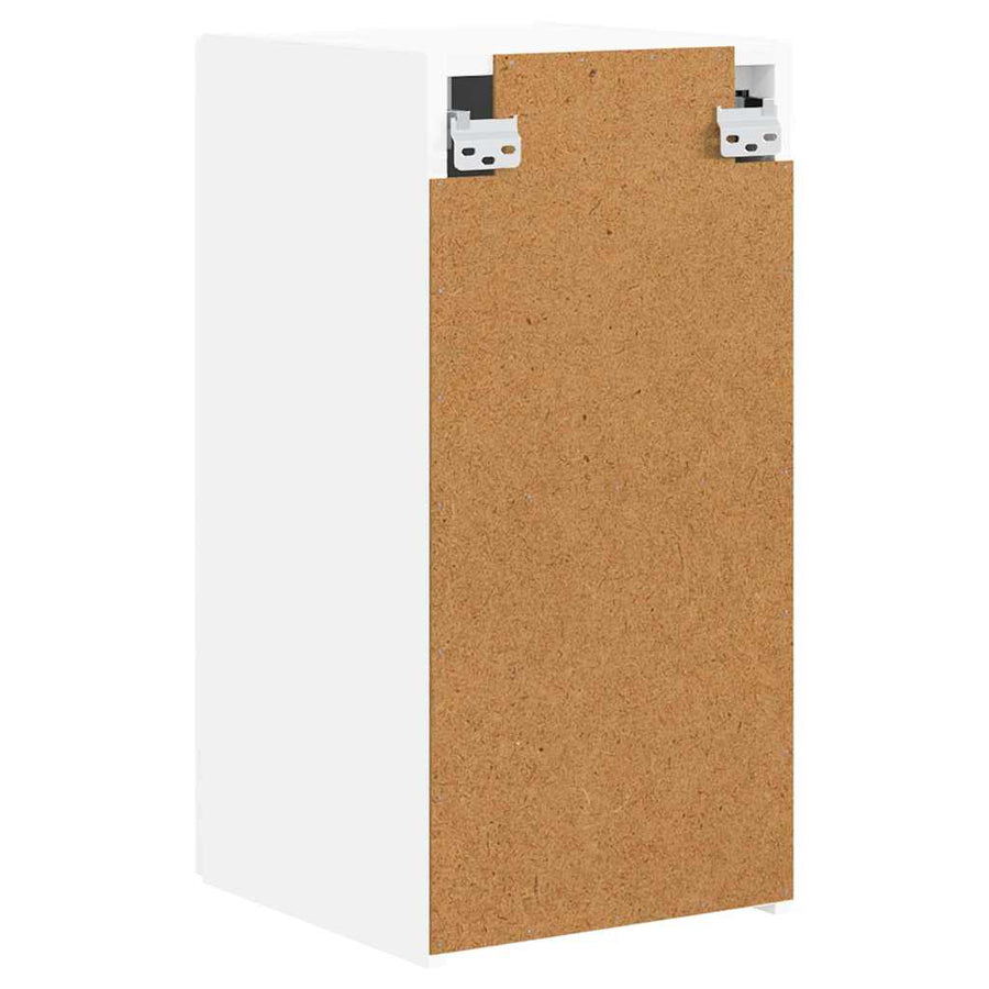 TV Wandkast 2 pcs Wit 30 x 31 x 60 cm Bewerkt hout