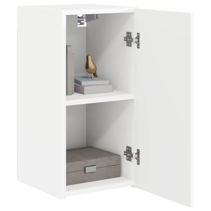 TV Wandkast 2 pcs Wit 30 x 31 x 60 cm Bewerkt hout