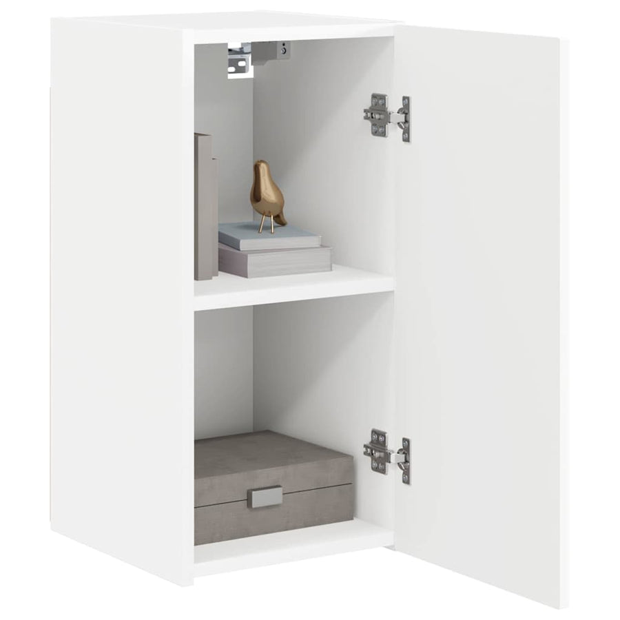 TV Wandkast 2 pcs Wit 30 x 31 x 60 cm Bewerkt hout