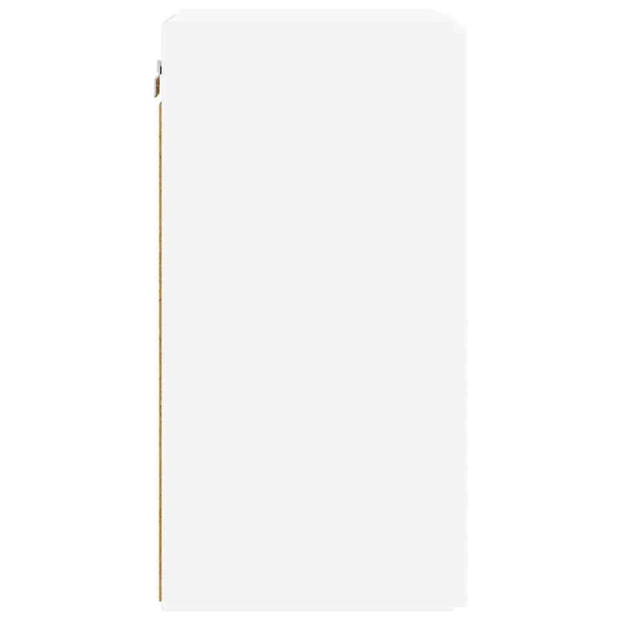 TV Wandkast 2 pcs Wit 30 x 31 x 60 cm Bewerkt hout