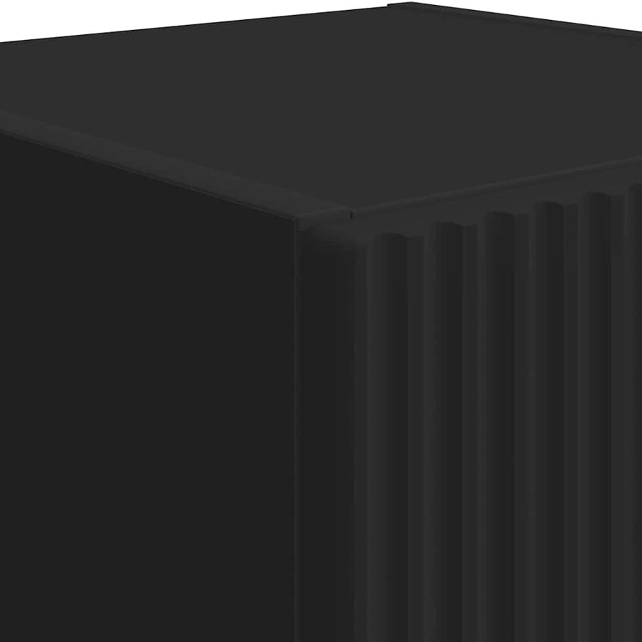 TV Wandkast 2 pcs Zwart 30 x 31 x 60 cm Bewerkt hout
