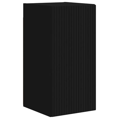 TV Wandkast 2 pcs Zwart 30 x 31 x 60 cm Bewerkt hout