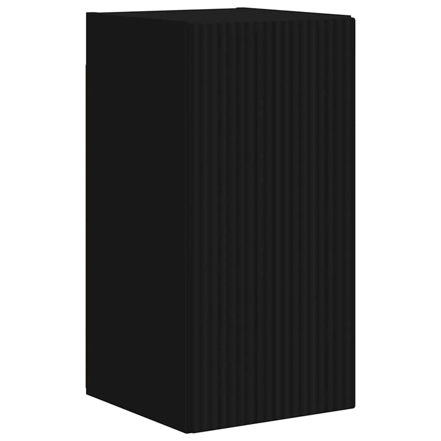 TV Wandkast 2 pcs Zwart 30 x 31 x 60 cm Bewerkt hout