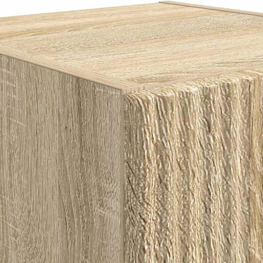 TV Wandkast Wandgemonteerd Sonoma 30 x 31 x 60 cm Bewerkt hout