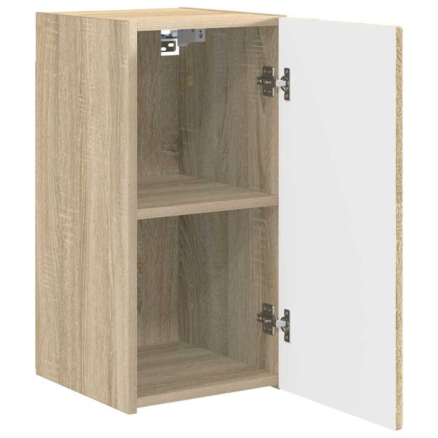 TV Wandkast Wandgemonteerd Sonoma 30 x 31 x 60 cm Bewerkt hout
