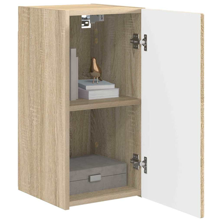 TV Wandkast Wandgemonteerd Sonoma 30 x 31 x 60 cm Bewerkt hout
