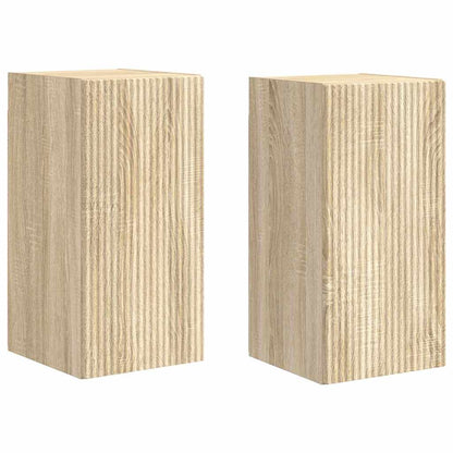 TV Wandkast 2 pcs Sonoma 30 x 31 x 60 cm Bewerkt hout