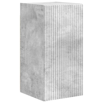 TV Wandkast 2 pcs Beton 30 x 31 x 60 cm Bewerkt hout