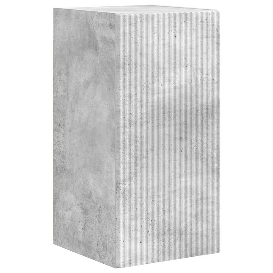 TV Wandkast 2 pcs Beton 30 x 31 x 60 cm Bewerkt hout