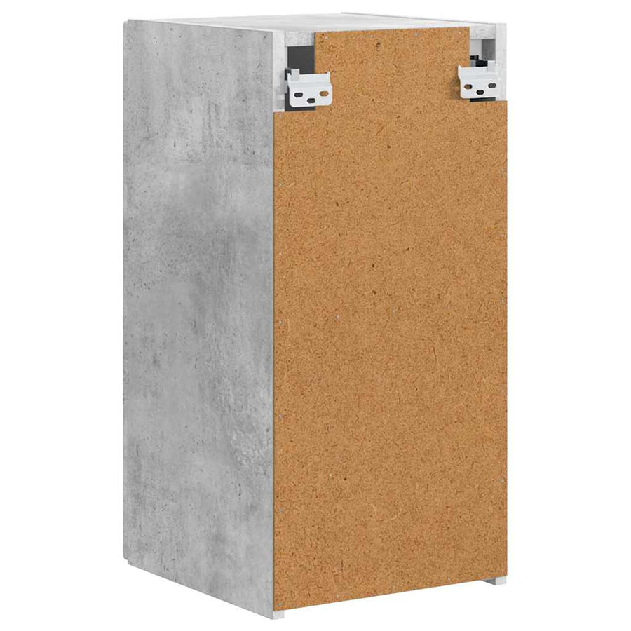 TV Wandkast 2 pcs Beton 30 x 31 x 60 cm Bewerkt hout