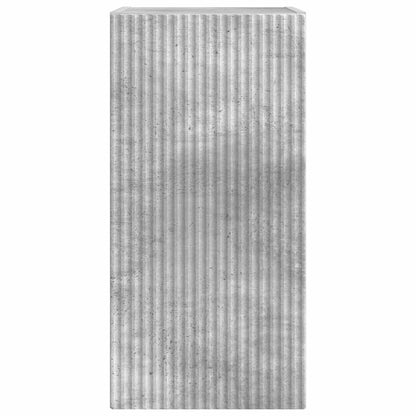 TV Wandkast 2 pcs Beton 30 x 31 x 60 cm Bewerkt hout