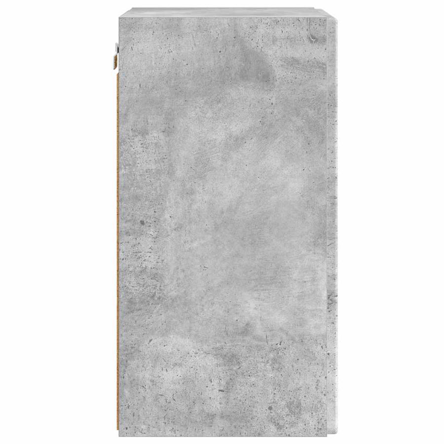 TV Wandkast 2 pcs Beton 30 x 31 x 60 cm Bewerkt hout