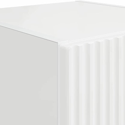 TV Wandkast Glanzend Wit 30 x 31 x 60 cm Bewerkt hout
