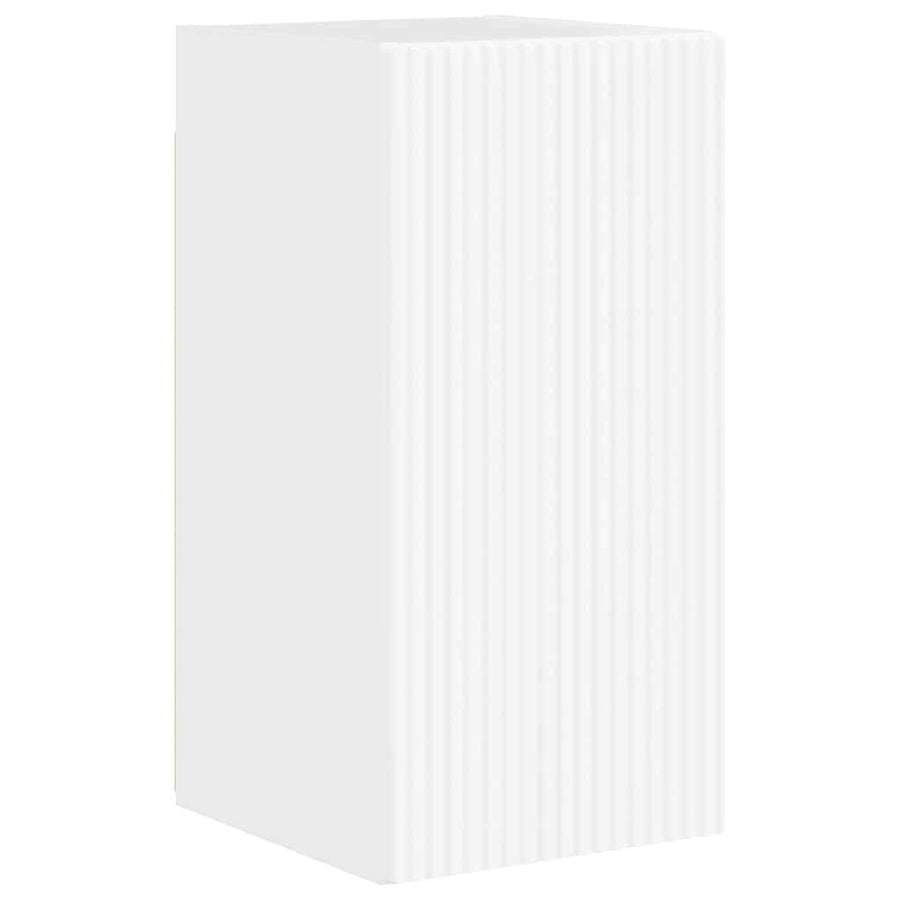 TV Wandkast Glanzend Wit 30 x 31 x 60 cm Bewerkt hout