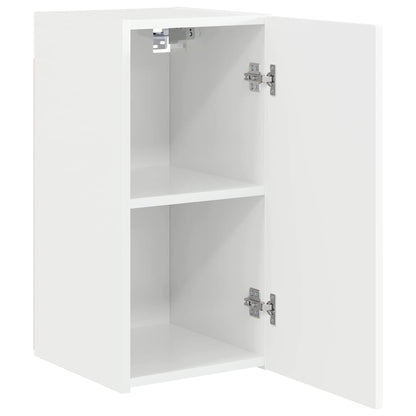 TV Wandkast Glanzend Wit 30 x 31 x 60 cm Bewerkt hout