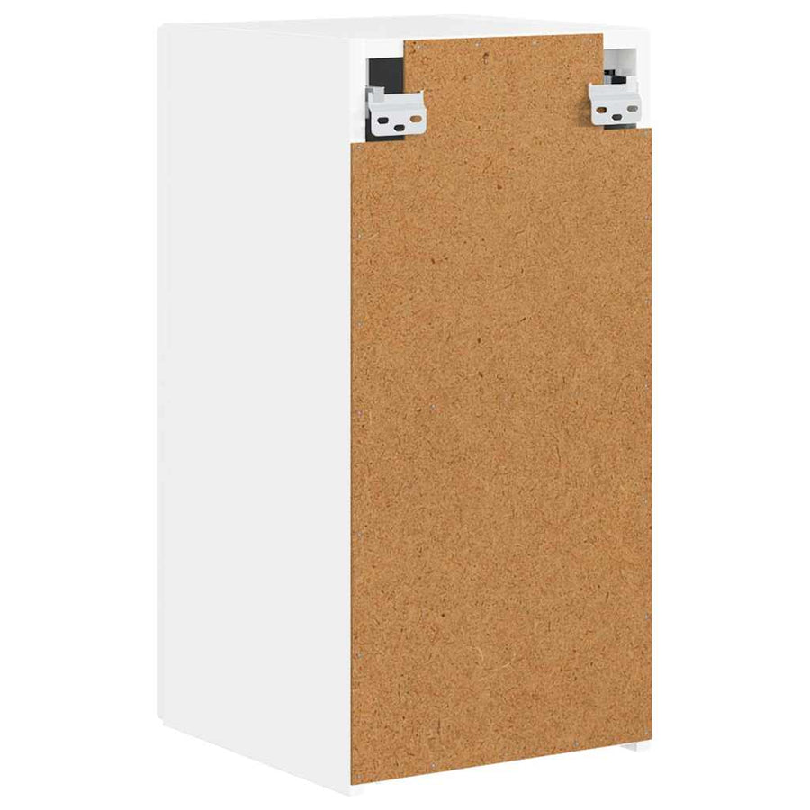TV Wandkast Glanzend Wit 30 x 31 x 60 cm Bewerkt hout