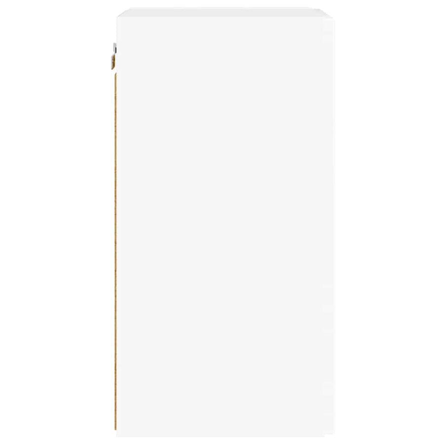 TV Wandkast 2 pcs Glanzend Wit 30 x 31 x 60 cm Bewerkt hout
