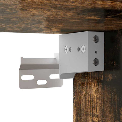 TV Wandkast Gerookt eiken 30 x 31 x 60 cm Bewerkt hout
