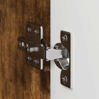 TV Wandkast 2 pcs Gerookt eiken 30 x 31 x 60 cm Bewerkt hout