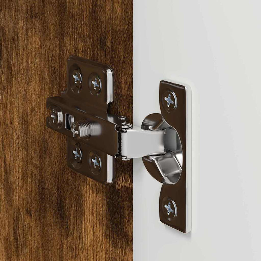 TV Wandkast 2 pcs Gerookt eiken 30 x 31 x 60 cm Bewerkt hout