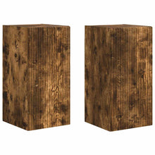 TV Wandkast 2 pcs Gerookt eiken 30 x 31 x 60 cm Bewerkt hout