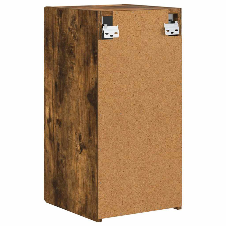 TV Wandkast 2 pcs Gerookt eiken 30 x 31 x 60 cm Bewerkt hout