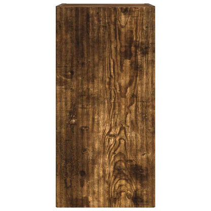 TV Wandkast 2 pcs Gerookt eiken 30 x 31 x 60 cm Bewerkt hout