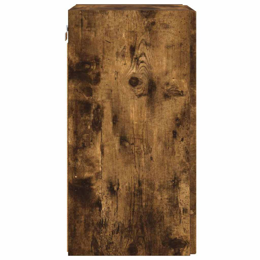 TV Wandkast 2 pcs Gerookt eiken 30 x 31 x 60 cm Bewerkt hout