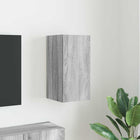 TV wandkast 30x31x60 cm grijs bewerkt hout