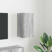 TV wandkast 30x31x60 cm grijs bewerkt hout