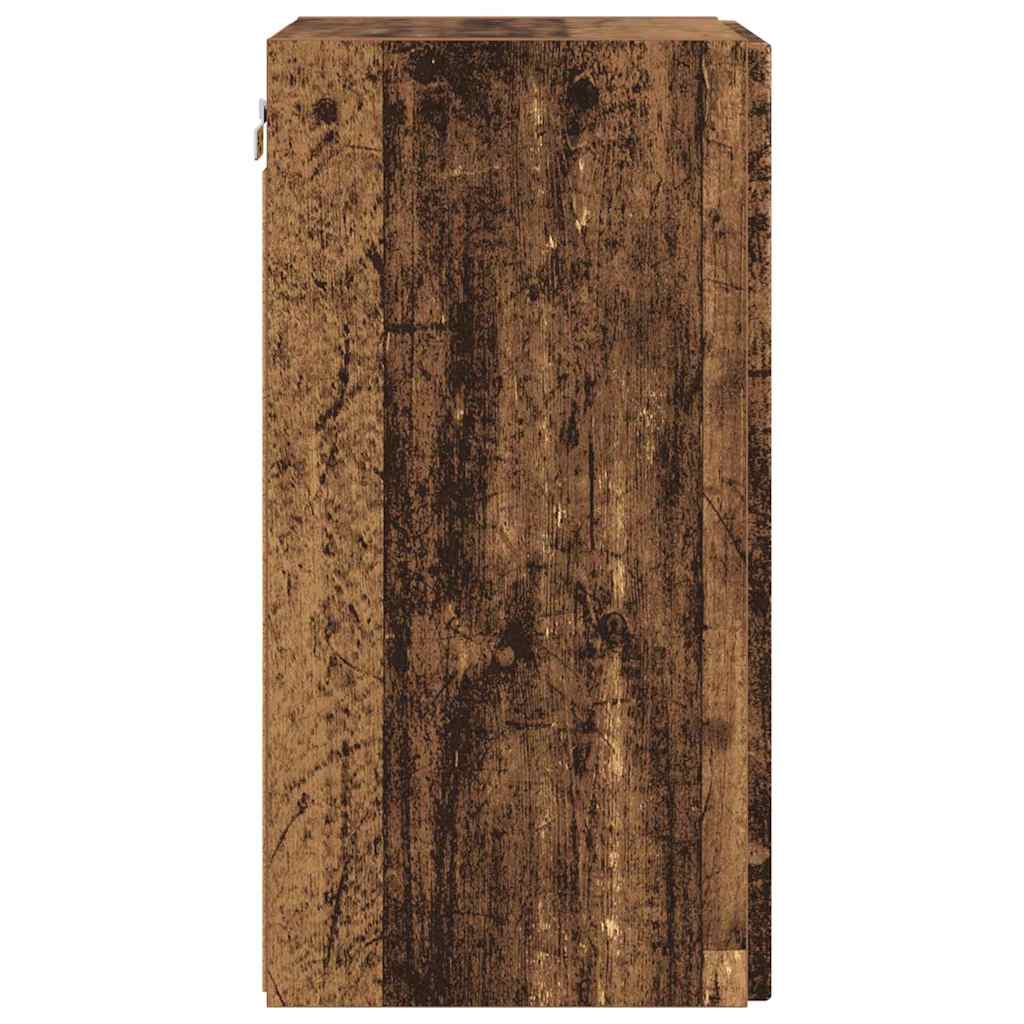 TV Wandkast Oud Hout 30 x 31 x 60 cm Bewerkt hout