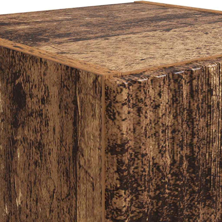 TV Wandkast 2 pcs Oud Hout 30 x 31 x 60 cm Bewerkt hout
