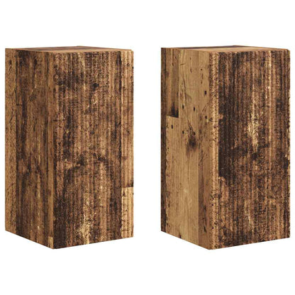 TV Wandkast 2 pcs Oud Hout 30 x 31 x 60 cm Bewerkt hout