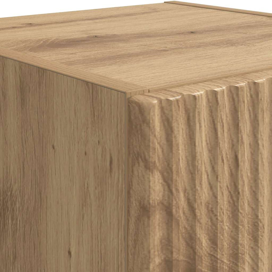 TV Wandkast Ambachtelijk eiken 30 x 31 x 60 cm Bewerkt hout
