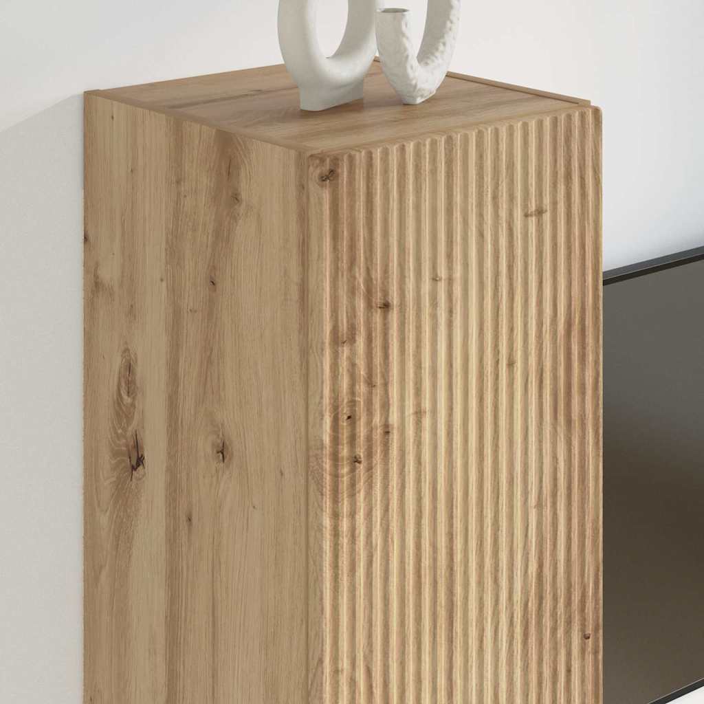 TV Wandkast 2 pcs Ambachtelijk eiken 30 x 31 x 60 cm