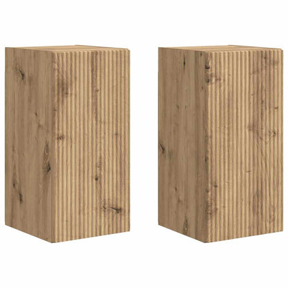 TV Wandkast 2 pcs Ambachtelijk eiken 30 x 31 x 60 cm