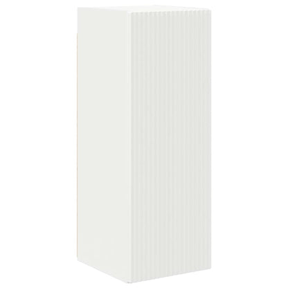 TV Wandkast Wandgemonteerd Wit 30 x 31 x 80 cm Bewerkt hout