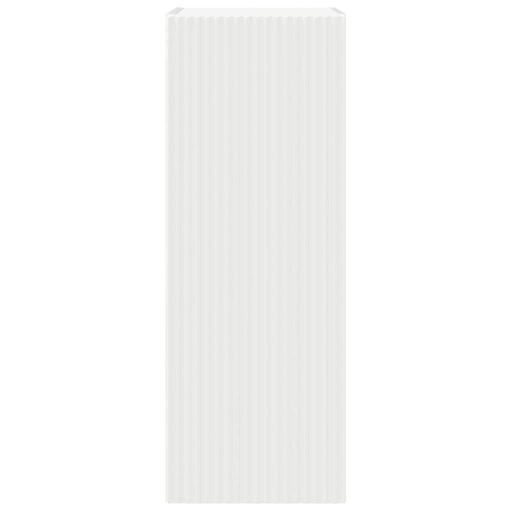 TV Wandkast Wandgemonteerd Wit 30 x 31 x 80 cm Bewerkt hout