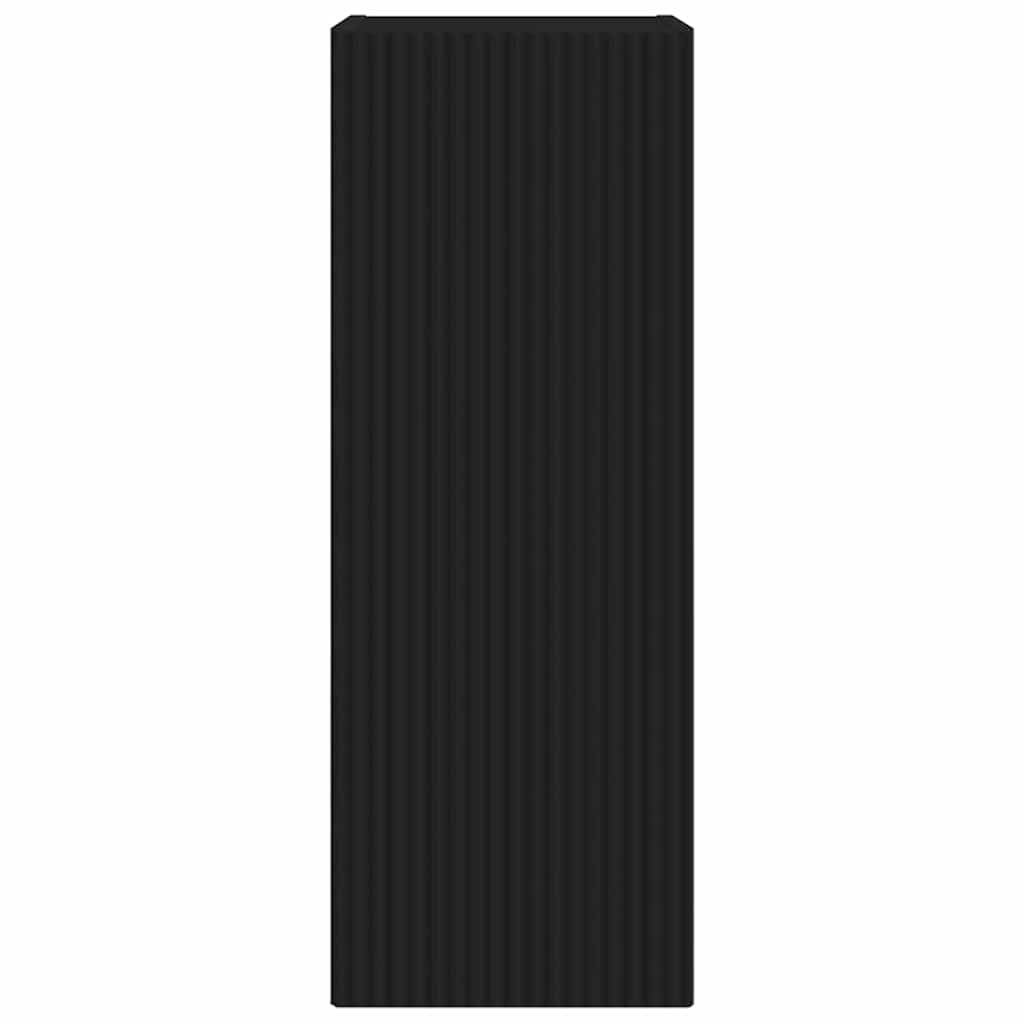 TV Wandkast Wandgemonteerd Zwart 30 x 31 x 80 cm Bewerkt hout