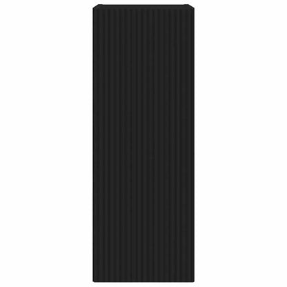 TV Wandkast Wandgemonteerd Zwart 30 x 31 x 80 cm Bewerkt hout