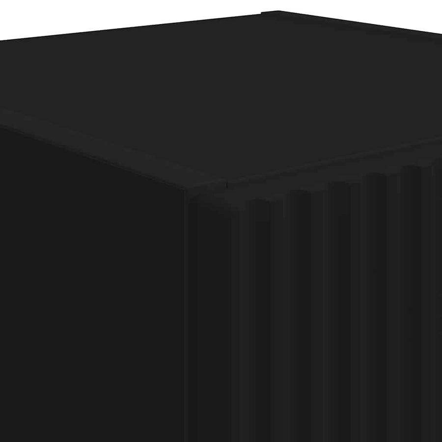 TV Wandkast 2 pcs Zwart 30 x 31 x 80 cm Bewerkt hout