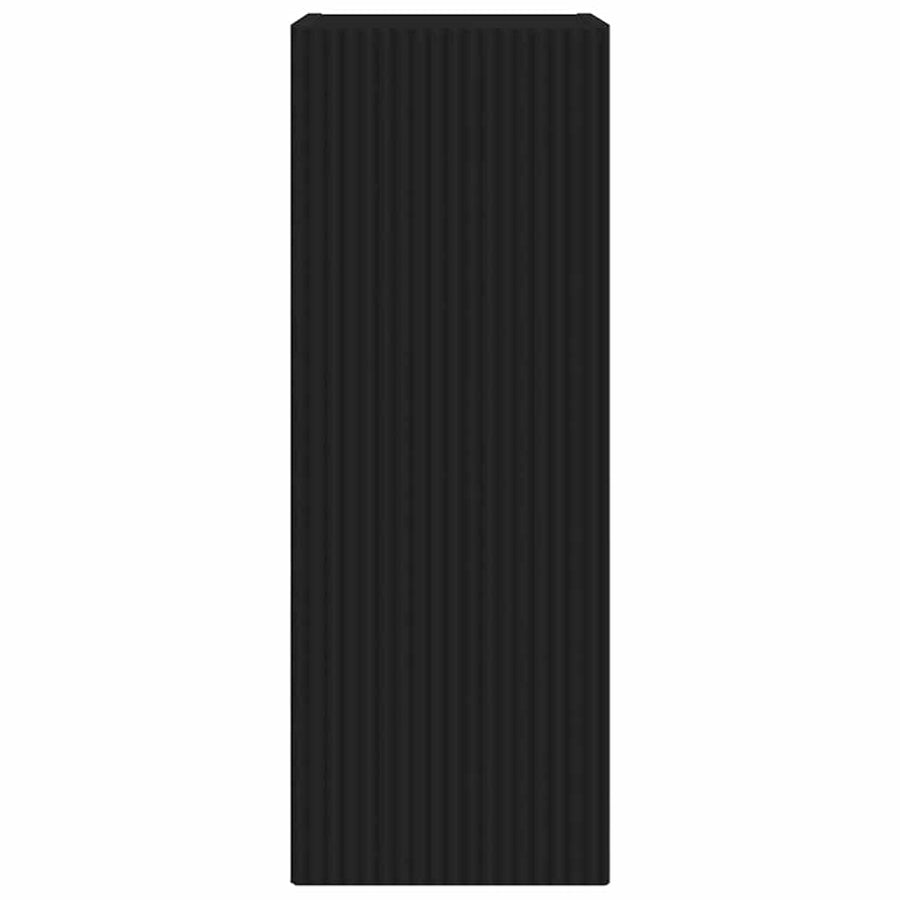 TV Wandkast 2 pcs Zwart 30 x 31 x 80 cm Bewerkt hout
