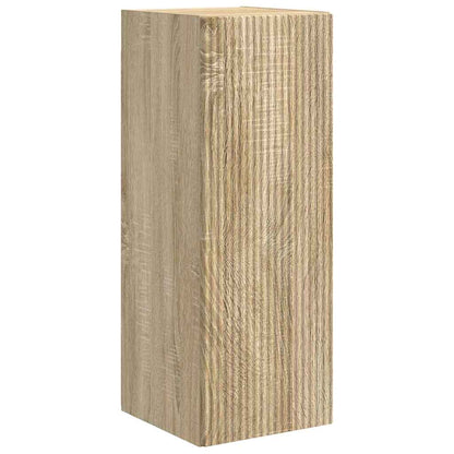 TV Wandkast Wandgemonteerd Sonoma 30 x 31 x 80 cm Bewerkt hout
