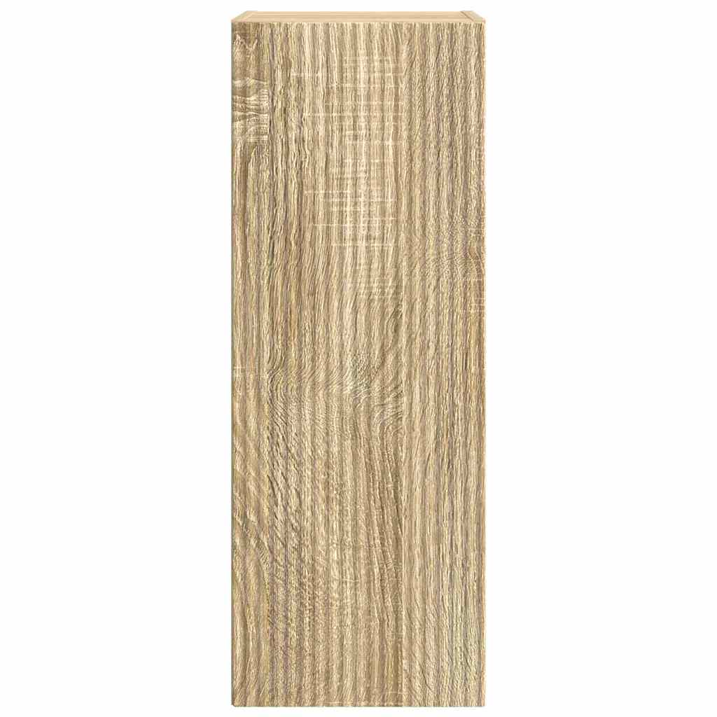 TV Wandkast Wandgemonteerd Sonoma 30 x 31 x 80 cm Bewerkt hout