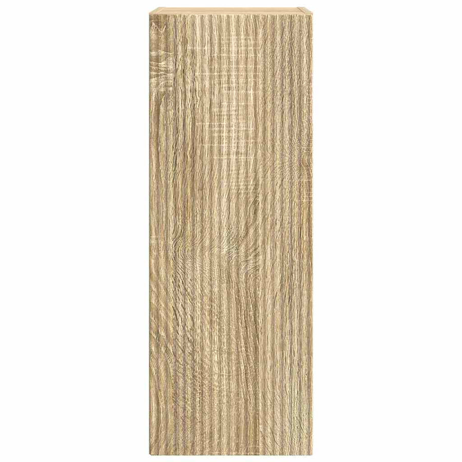 TV Wandkast Wandgemonteerd Sonoma 30 x 31 x 80 cm Bewerkt hout