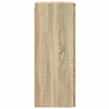 TV Wandkast Wandgemonteerd Sonoma 30 x 31 x 80 cm Bewerkt hout