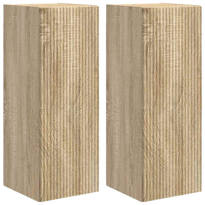 TV Wandkast 2 pcs Sonoma 30 x 31 x 80 cm Bewerkt hout
